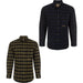 Drake Autumn Brushed Twill Plaid  full button frontLong Sleeve in two color variations