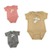 Molly's Place Goose Infant Onesies pink tan and gray camo
