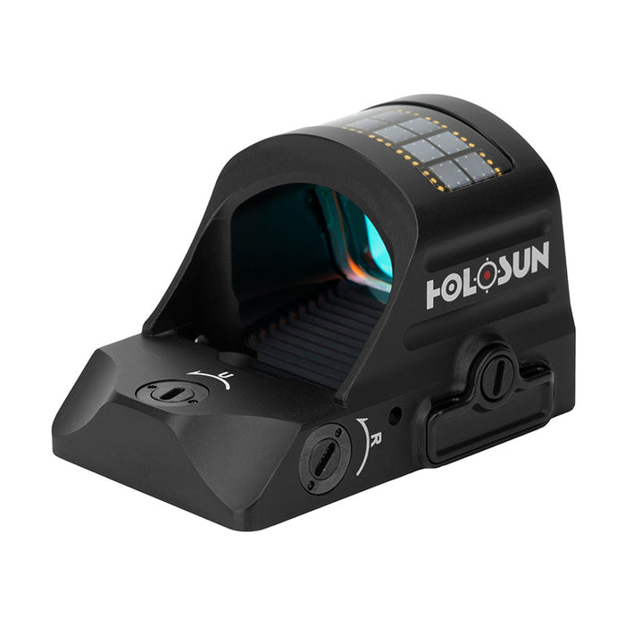 black Red Dot Sight with light blue lens
