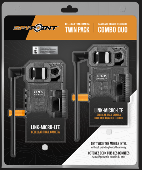 Spypoint LINK-MICRO-LTE-TWIN, LINK-MICRO LTE Cellular Trail Camera - Twin Pack