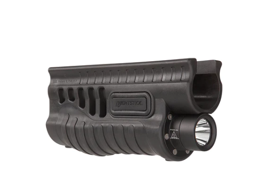 Nightstick, Polymer Shotgun Forend for Remington 870/TAC-14 with White Light & Switch Activated Battery Safe Mode - Black