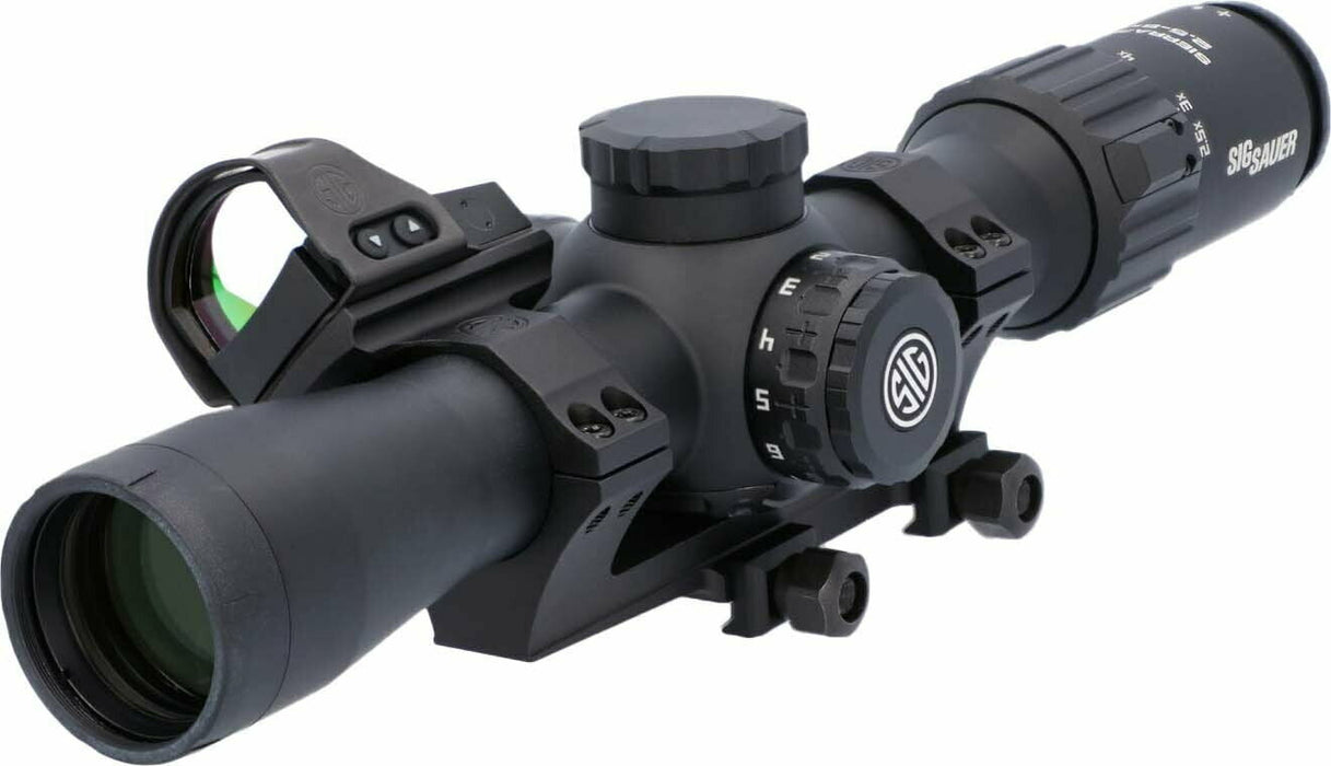 Sig Sauer Sierra3BDX 2.5-8x32 Riflescope, Alpha2 Scope Mount and Romeo1PRO 1x30 Reflex Sight Combo Kit, Black, SOSBDX321R1
