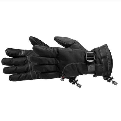 Black Manzella Men's Montana Glove with Thinsulate™ insulation wrist draw cord and clasp