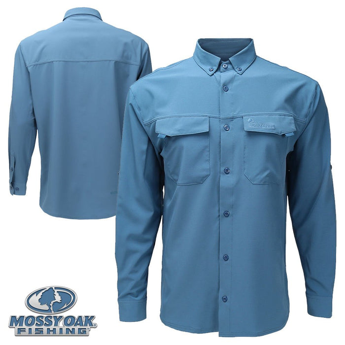 Mossy Oak Coolcore Explorer Button Up Cooling Sun Protection Shirt Men's