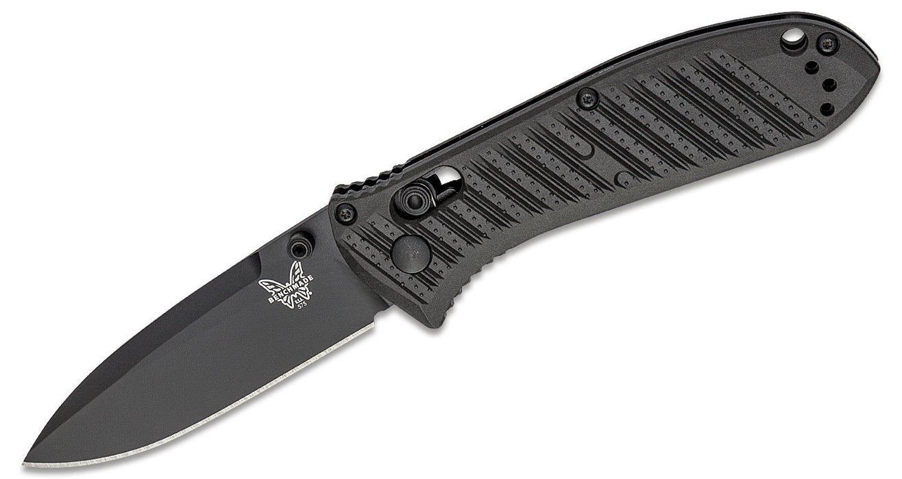 Benchmade 575BK-1, Mini Presidio II Folding Knife 3.20" S30V Black Cerakote Plain Blade