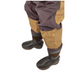 legs and rubber boots of waders