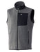 gray heather with black front chest pocket HUK Waypoint Fleece Vest