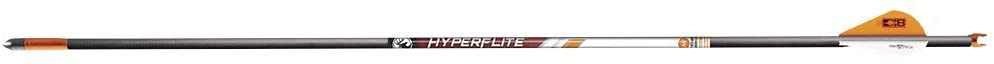 Barnett BAR20017, 22" HYPERFLITE Arrows, 5pk Hunting Arrows for Barnett HyperGhost Crossbow, Black