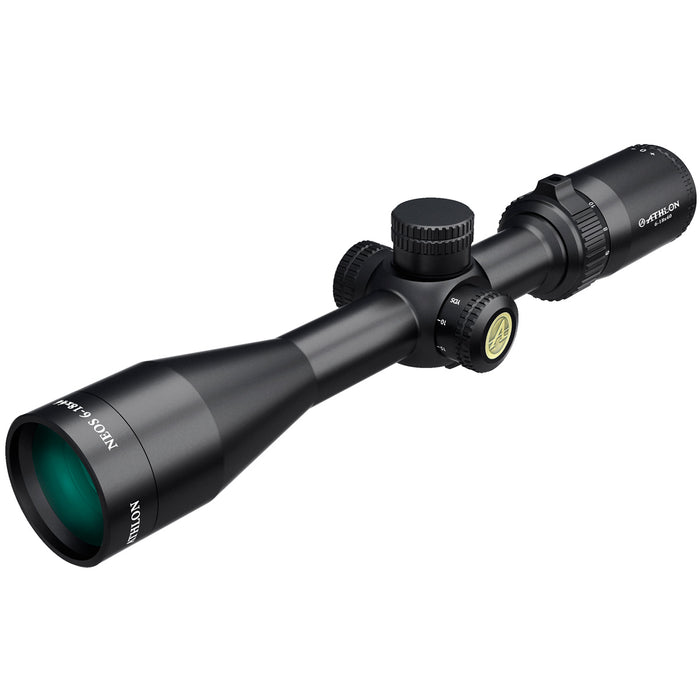 Black rifle scope with multiple turrets