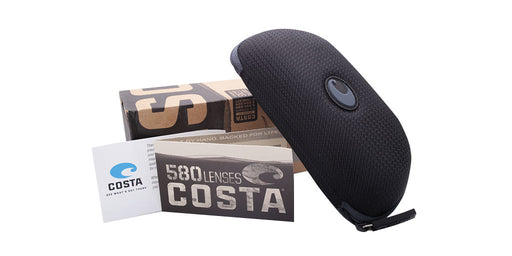 black sunglasses cases with the Costa packaging