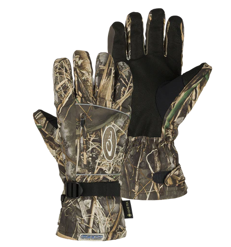 Drake Refuge HS Gore-Tex Gloves adjustable wrists black palms and zip pocket on top