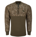 Drake Wool Quarter Zip Sweater with elastic waist and cuffs brown lower and camo upper